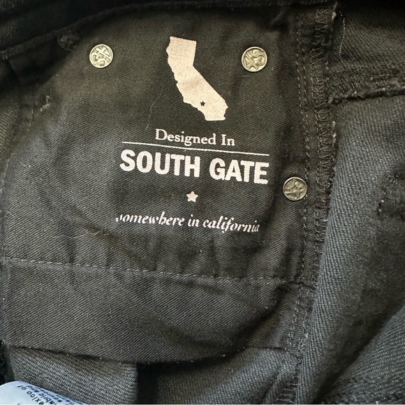 AG Adriano Goldschmied The High Rise Straight Crop Black Jeans, Raw hem size 26 - Picture 5 of 9